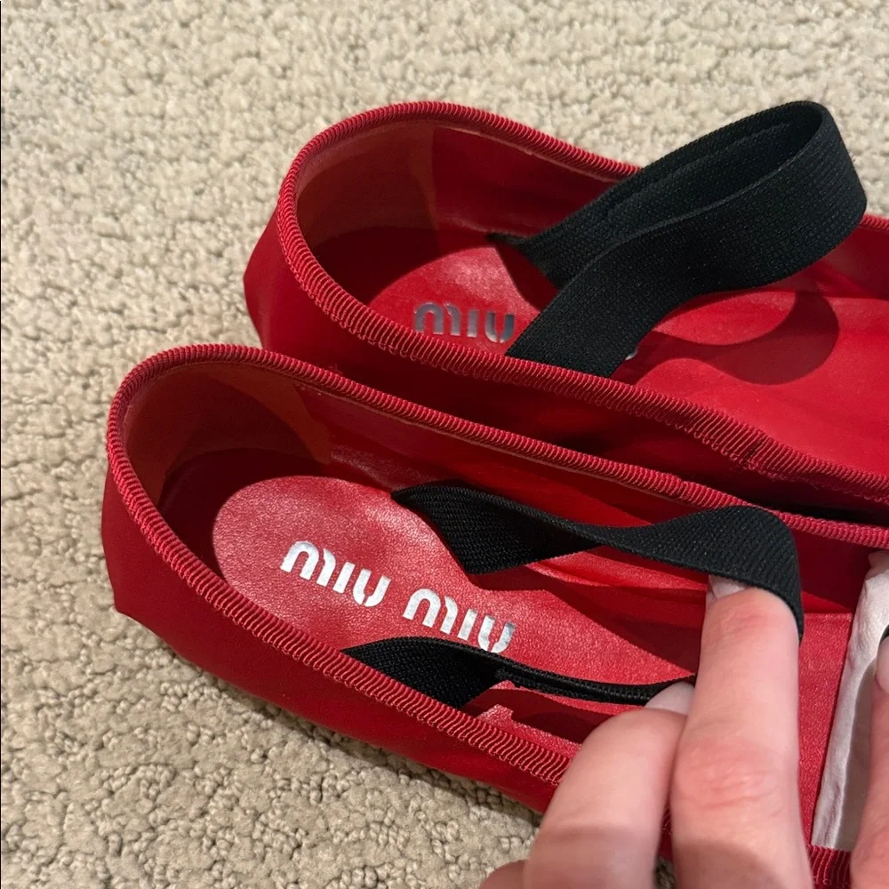 Miu Miu ballet designer flats- AUTHENTIC - Picture 3 of 5